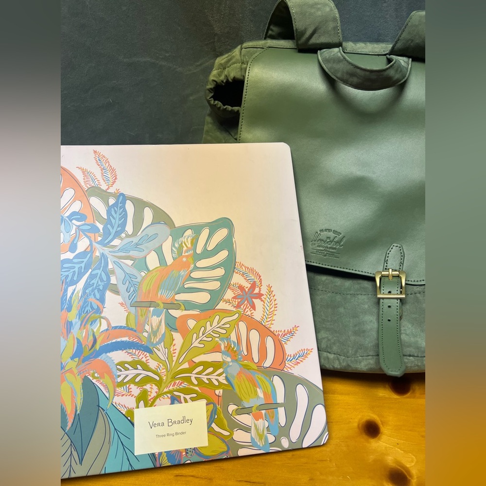 Herschel backpack! With Vera Bradley binder!